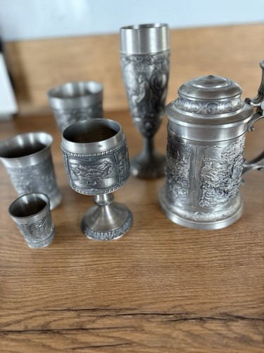 Sammlung zinnbecher alt - sammlung, zinn