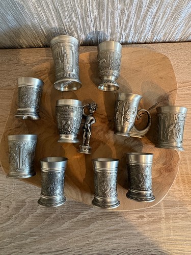 Kleine zinn becher - zinn,