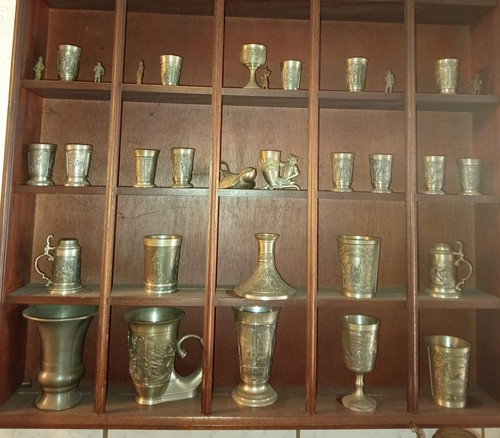 Diverse zinn becher und krüge - becher,