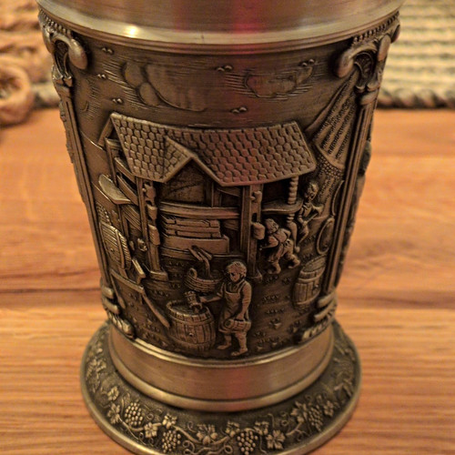 Zinnbecher aus zinn - zinnbecher, mit