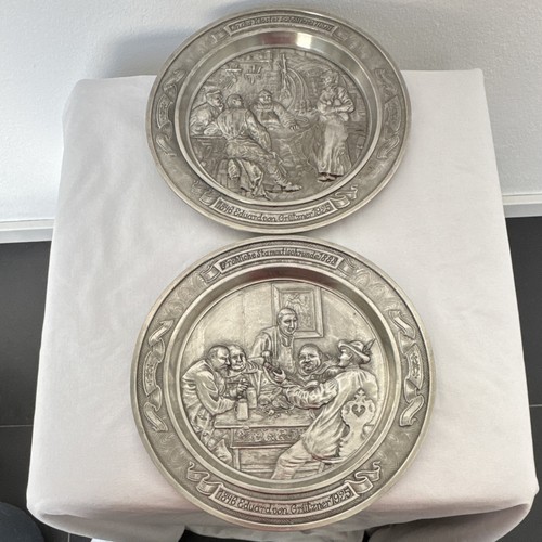 Zinnteller relief motiv - relief,