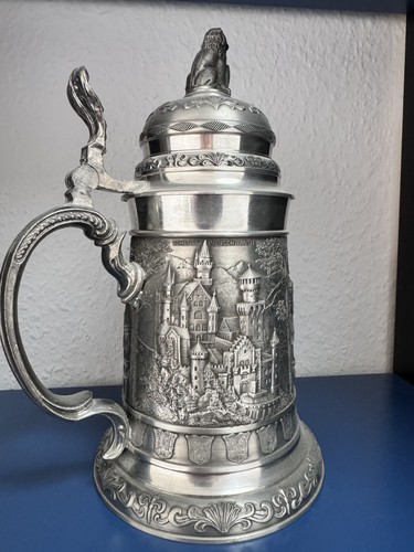 Zinn bierkrug bayern mit - bierkrug,