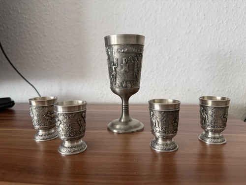 Zinn set becher und kelch - zinn,
