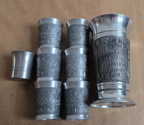 Zinnbecher zinnkonvolut - 8,