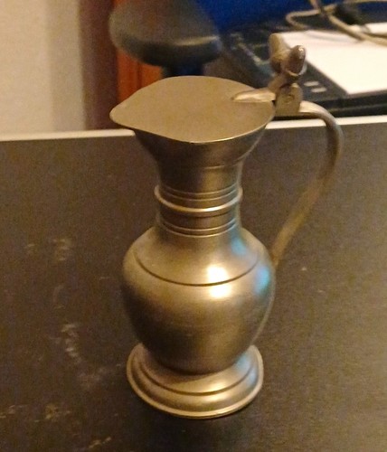 Zinnkanne mit henkel - zinnkanne,