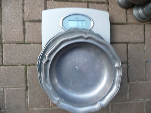 Zinn teile teller 9 kg - teile,