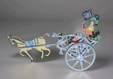 Alte Zinn Pferde Kutsche