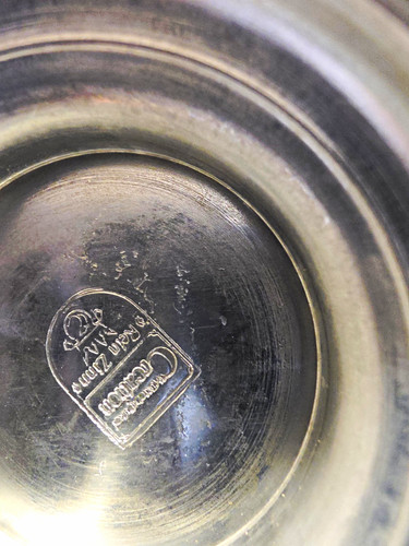 Zinnkanne mit deckel - mit, henkel