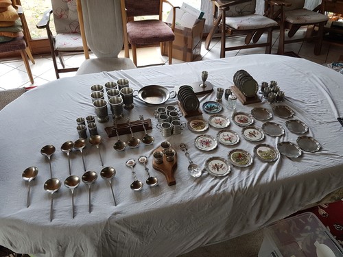 Zinnsammlung becher löffel - zinnsammlung,