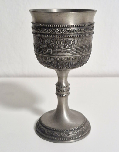Zinnpokal auf fuß - zinnpokal,
