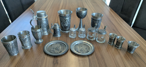 Teiliges zinn set - 17,