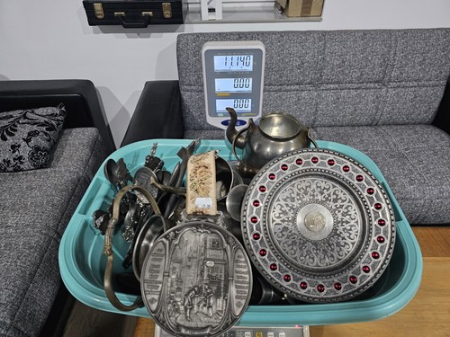 Großes zinn konvolut 11kg - zinn-konvolut,