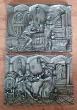 Zinnbilder 2x  massiv 2,7Kg