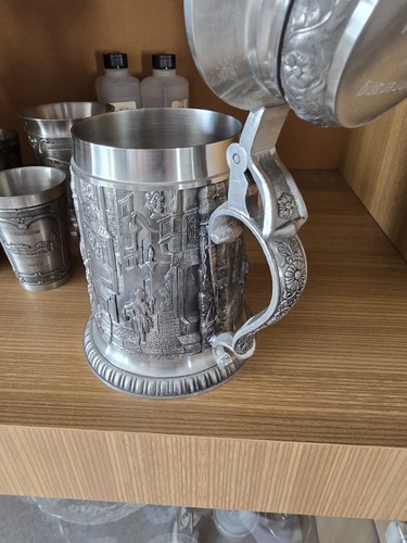 Zinnkrug mit deckel und - mit,