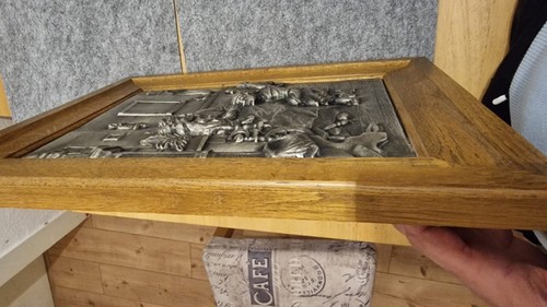 Vintage zinn bild - vintage,