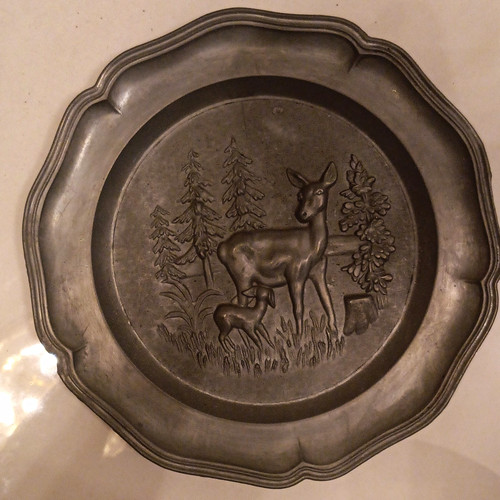 Zinnteller zinnplatte aus zinn - aus,