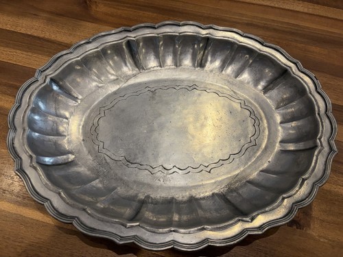 Zinn tablett oval mit - tablett,
