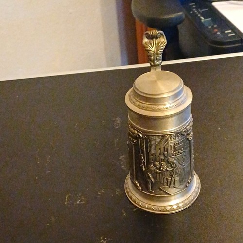 Zinn bierkrug mit deckel - zinn,