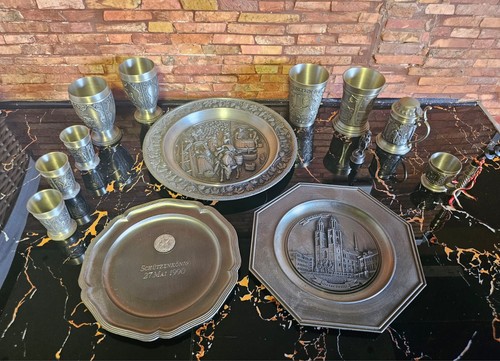 Zinn dekoration set - zinn,