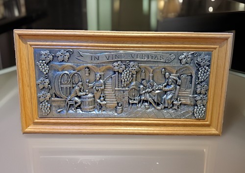 Großes zinn relief bild - großes,