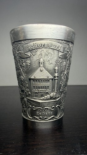 Vintage zinnbecher schorndorf - zinnbecher,