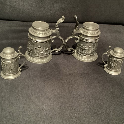 Zinn sks krug becher - 4x,