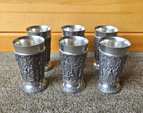 Zinnbecher set mit - zinnbecher,