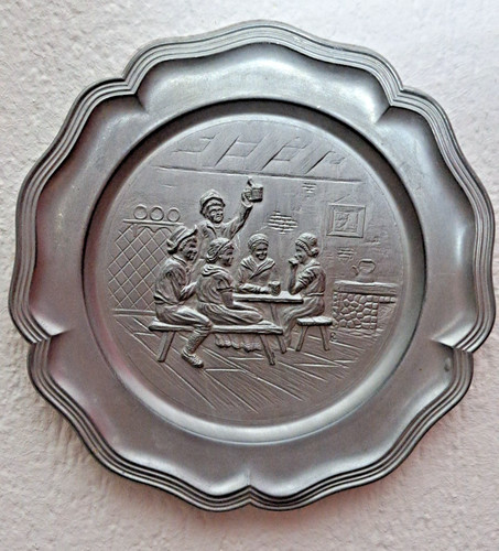 Zinn wandteller - zinn,