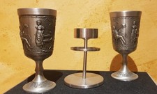 Zinnset 2 Kelche Becher
