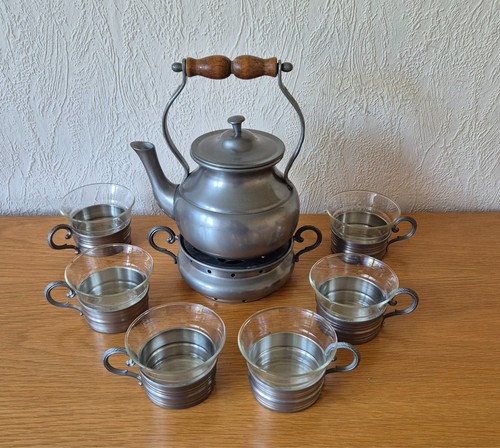Teiliges teeservice aus - teeservice, zinn