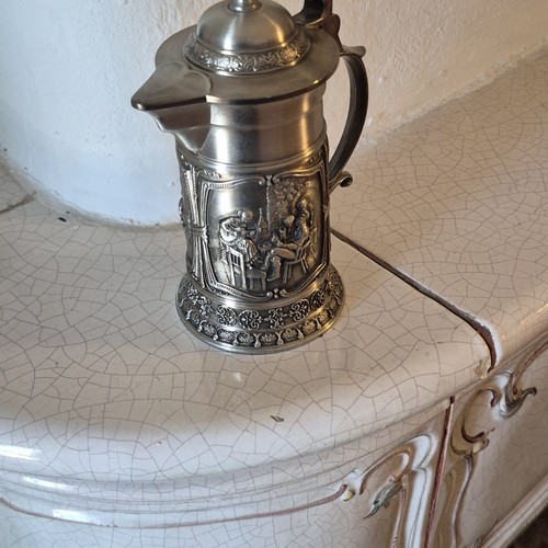 Zinnkrug humpen mit deckel und - deckel,