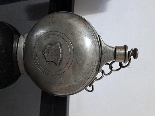 Fbv rein zinn feldlasche - feldlasche,, alt.