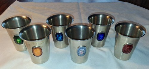 Zinnbecher mit ovalen - 6,