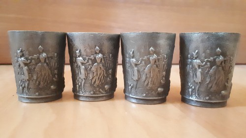 4er zinnbecher - s,