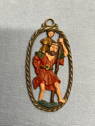 Zinnbild christopherus mit - christopherus,